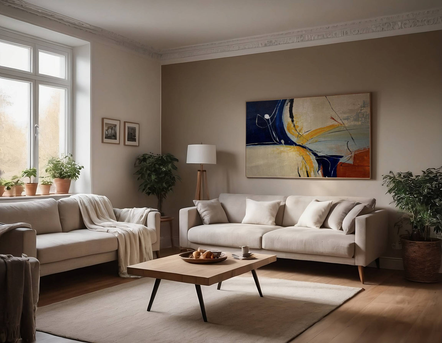 Cuadro Pintado a Mano textura, Abstracto formas