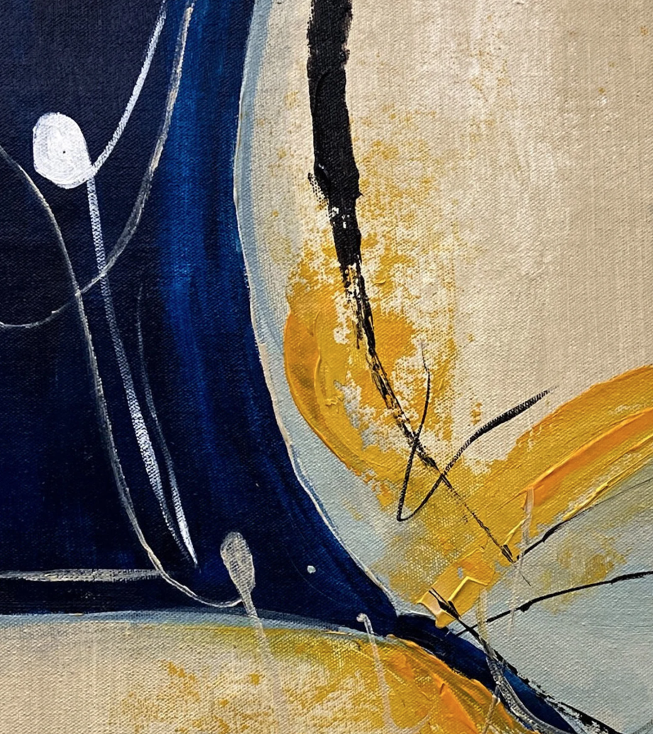 Cuadro Pintado a Mano textura, Abstracto formas