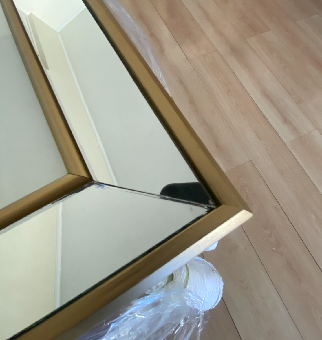 Set 2 Cuadros espejados, Abstractos en Lino