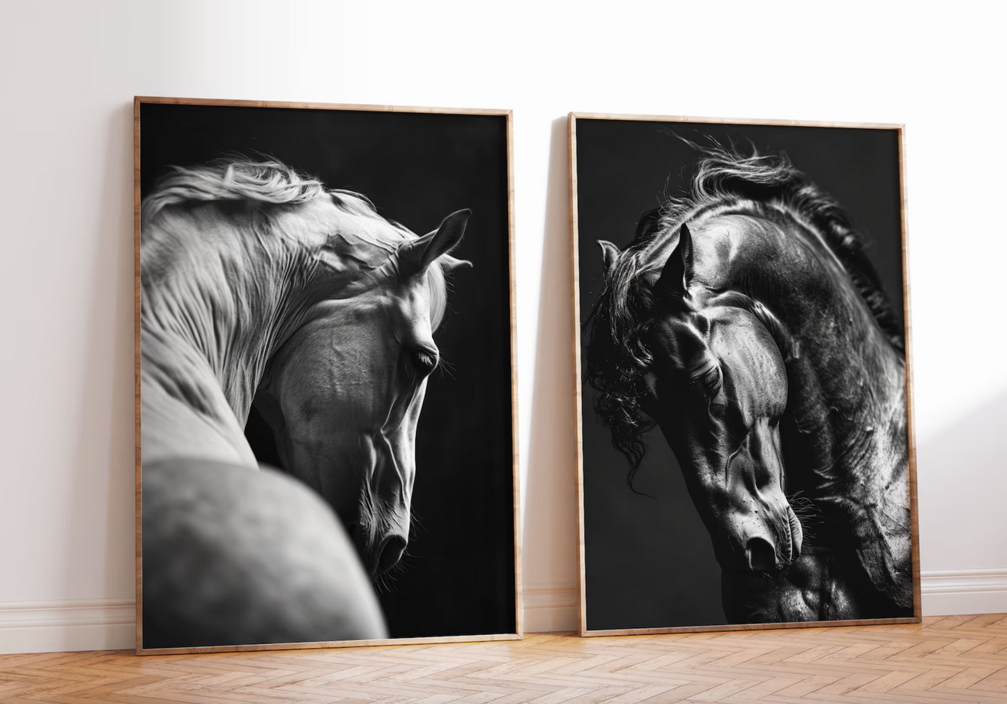 Set 2 Cuadros de Animales, Caballos