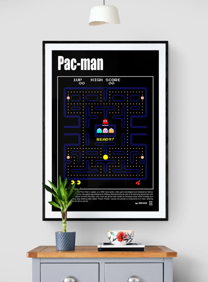 Cuadro de Pacman 2 , videojuegos y hobbies.