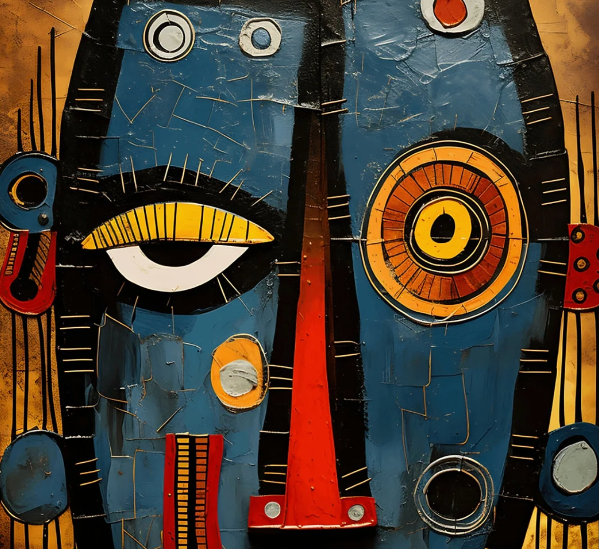 Cuadro Mascara Africana tribal