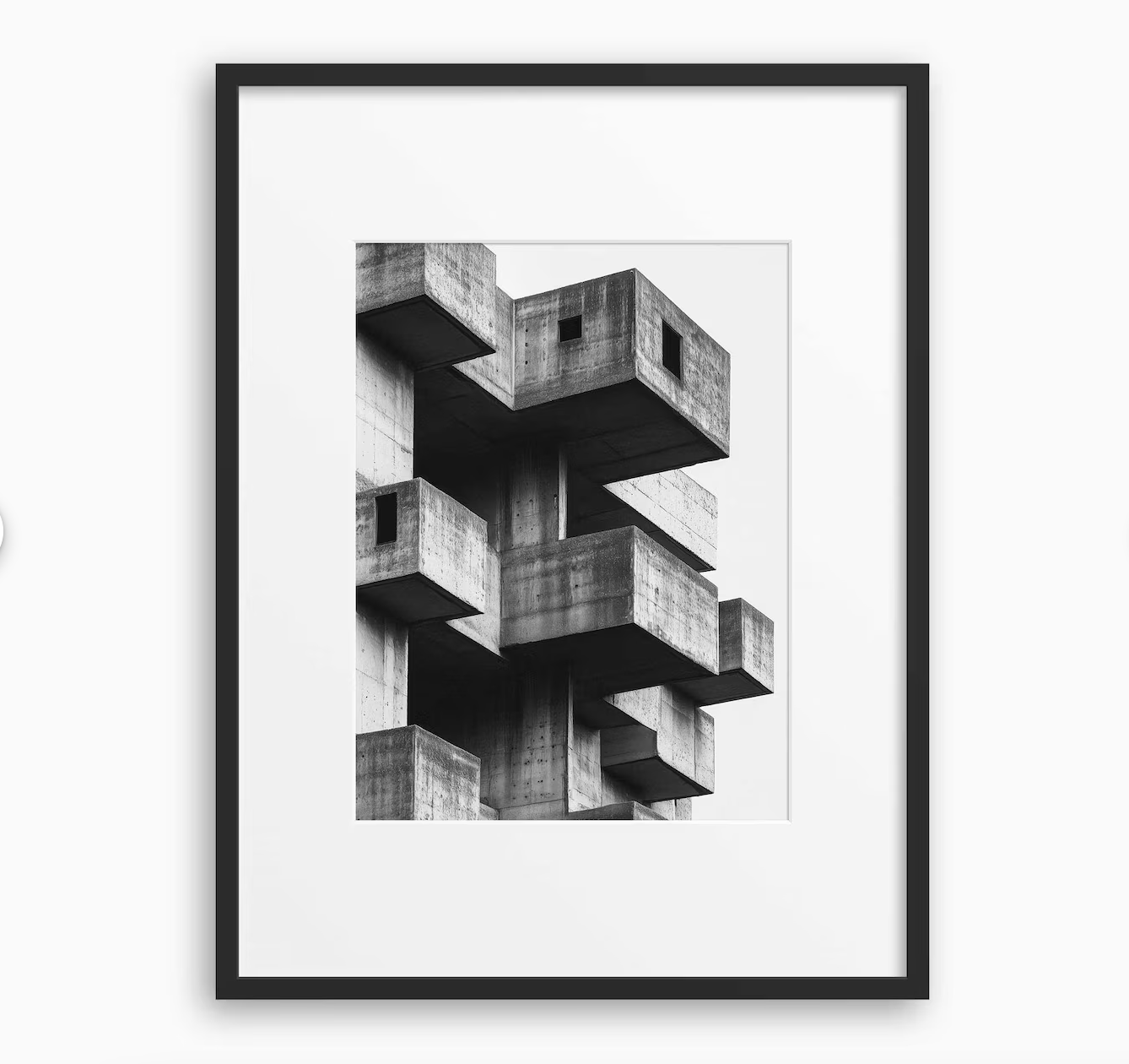 Cuadro de arquitectura brutalista
