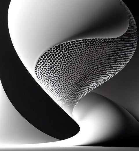 Cuadro abstracto N9, figura post moderna ,blanco y negro