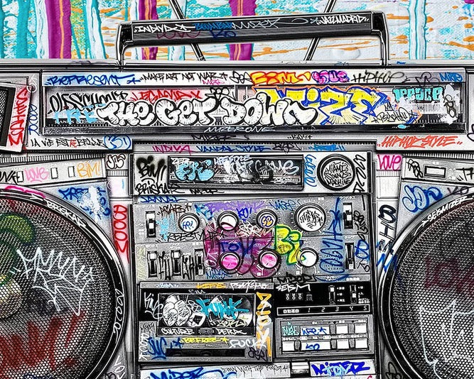 Cuadro Street Art "Radio graffity"