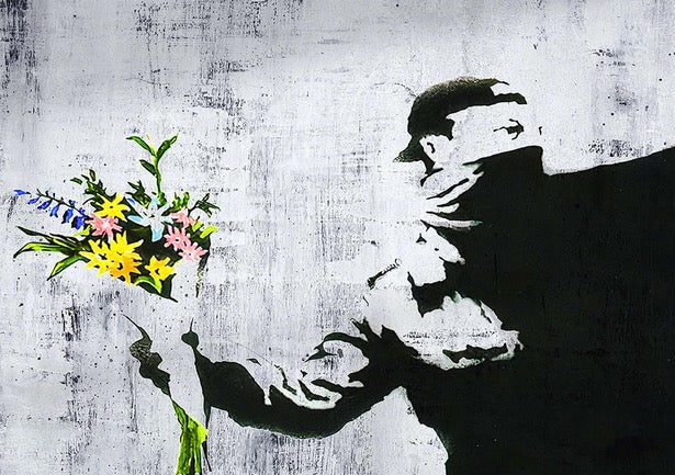 Cuadro Street Art "Protesta estilo Banksy "