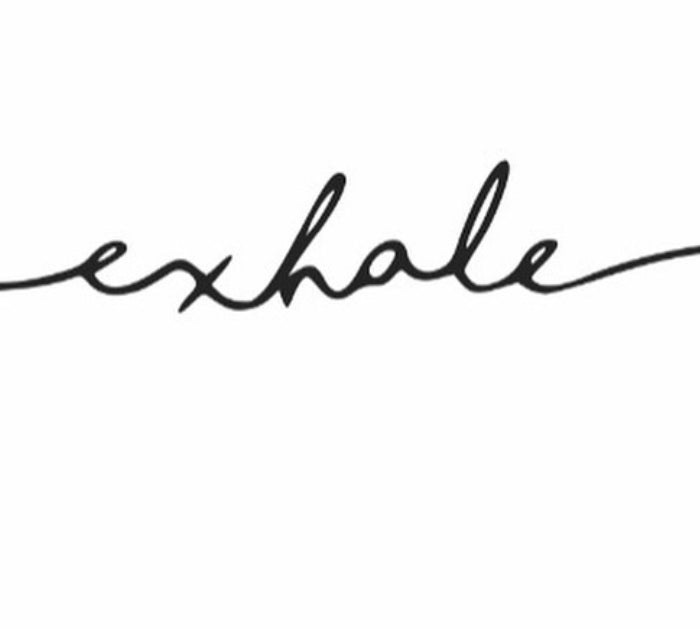 Set 2  Cuadros Frases inhale y exhale 2