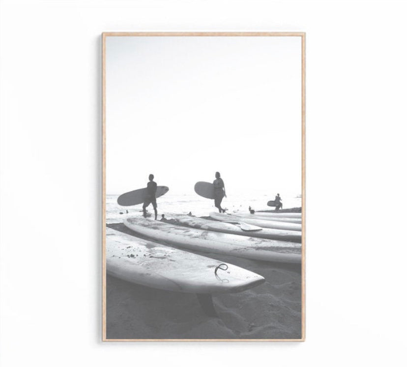 Cuadro de playa y surf