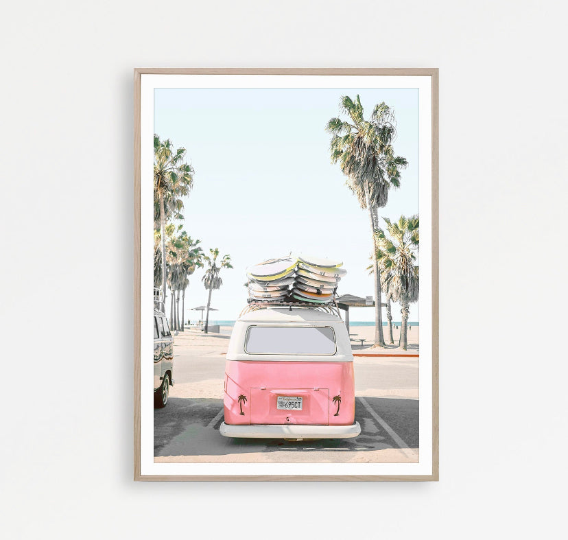 Cuadro de playa y surf