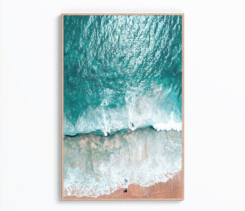 Cuadro de playa y surf