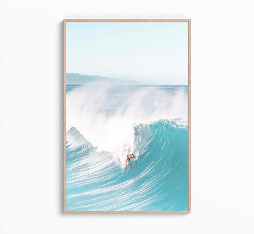 Cuadro de playa y surf