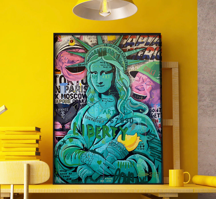 Cuadro Street Art " liberty "