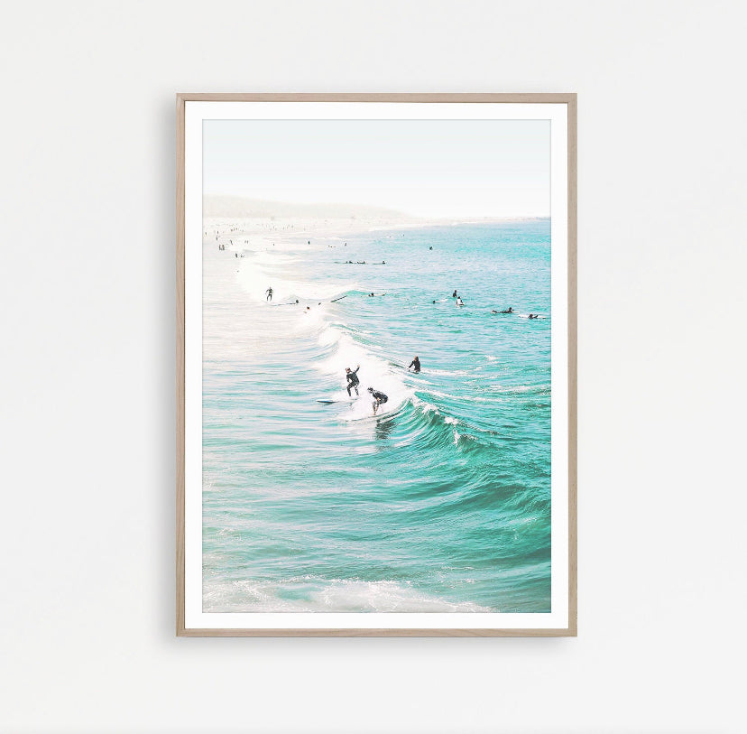 Cuadro de playa y surf