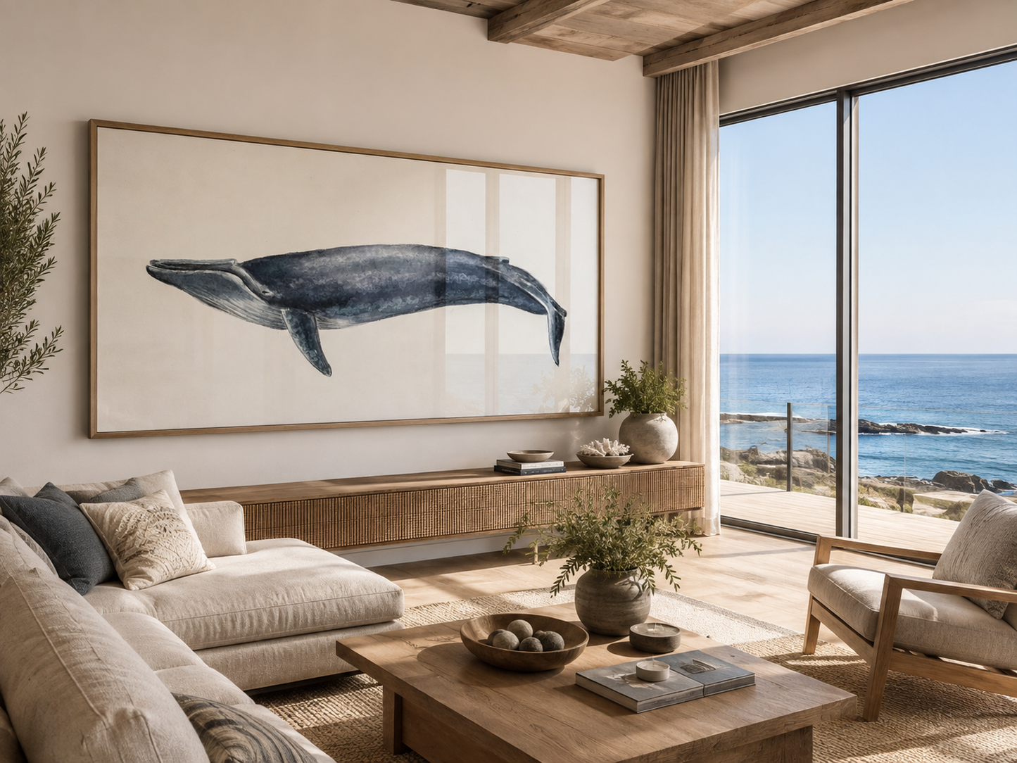 Cuadro de Animales, Ballena Azul