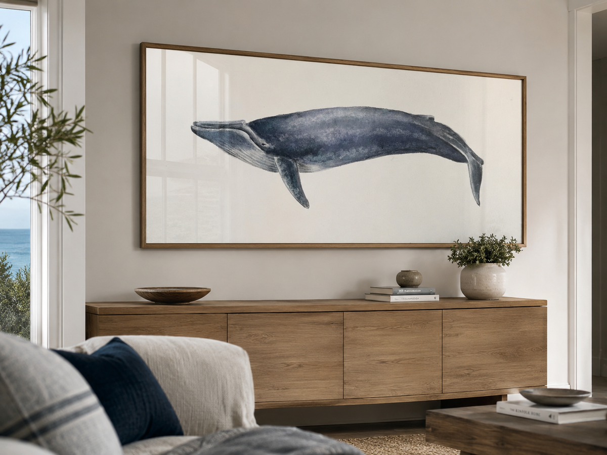 Cuadro de Animales, Ballena Azul