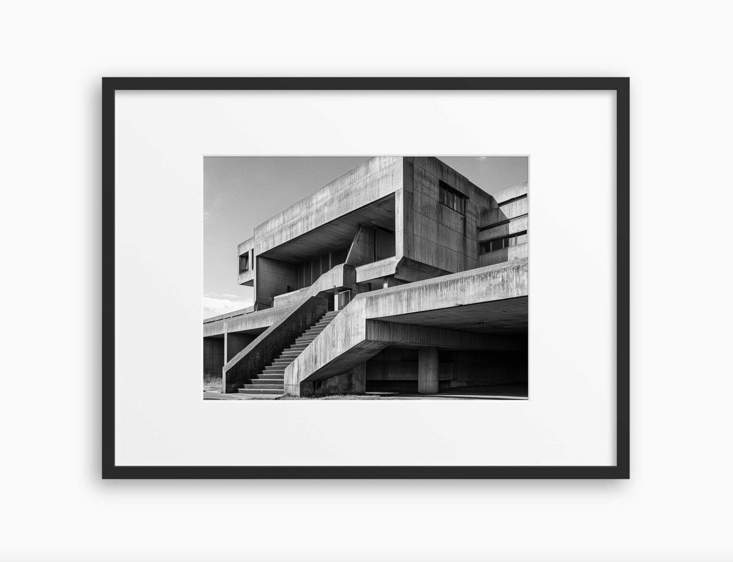 Cuadro de arquitectura brutalista 2