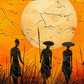 Cuadro Canvas Tribal , africano
