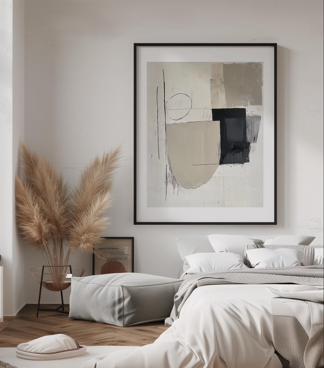 Cuadro Neutro y Beige , Abstracto SIEK