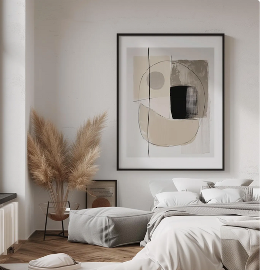 Cuadro Neutro y Beige , Abstracto SIEK 2