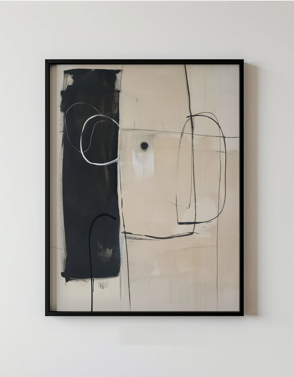 Cuadro Neutro y Beige , Abstracto SIEK 3
