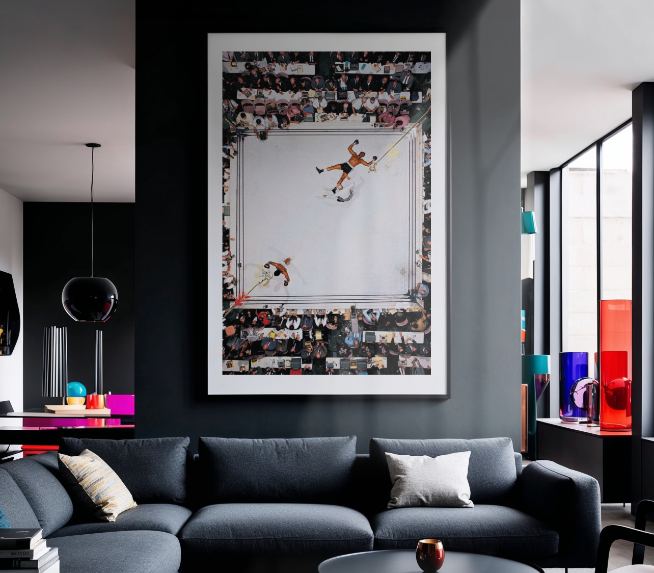 Personajes, Cuadro de Muhammad Ali 2 ring