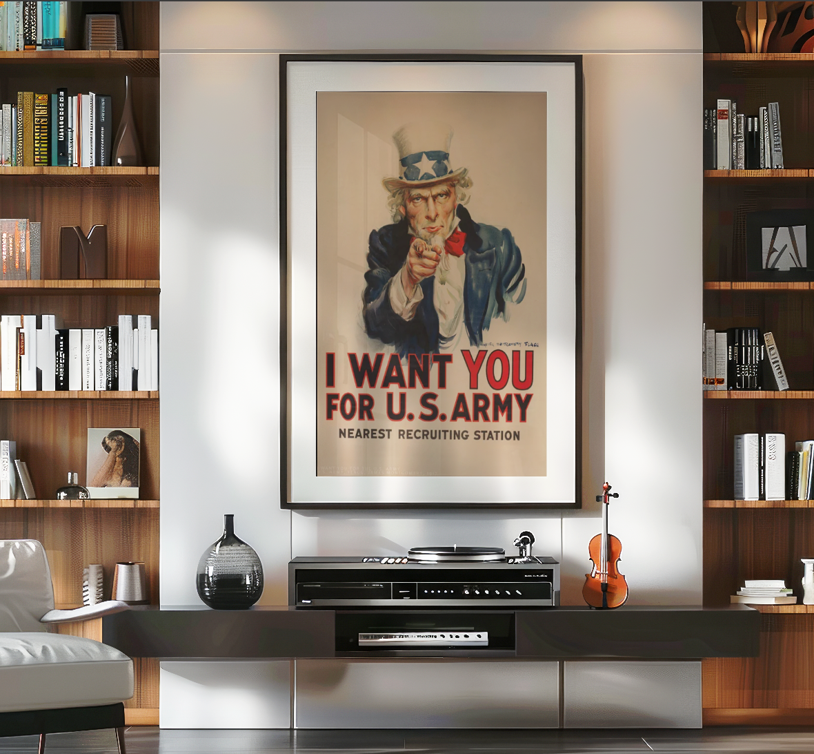Cuadro Vintage I Want You, Poster