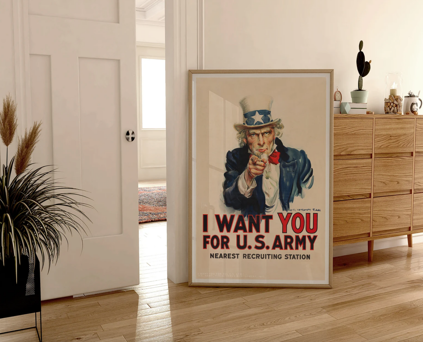 Cuadro Vintage I Want You, Poster