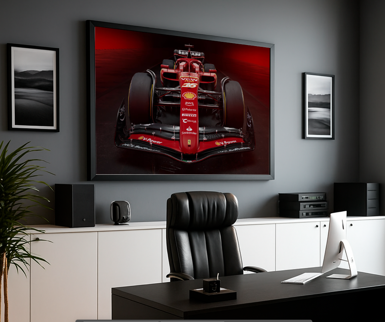 Cuadro de Formula 1 , Equipo Ferrari