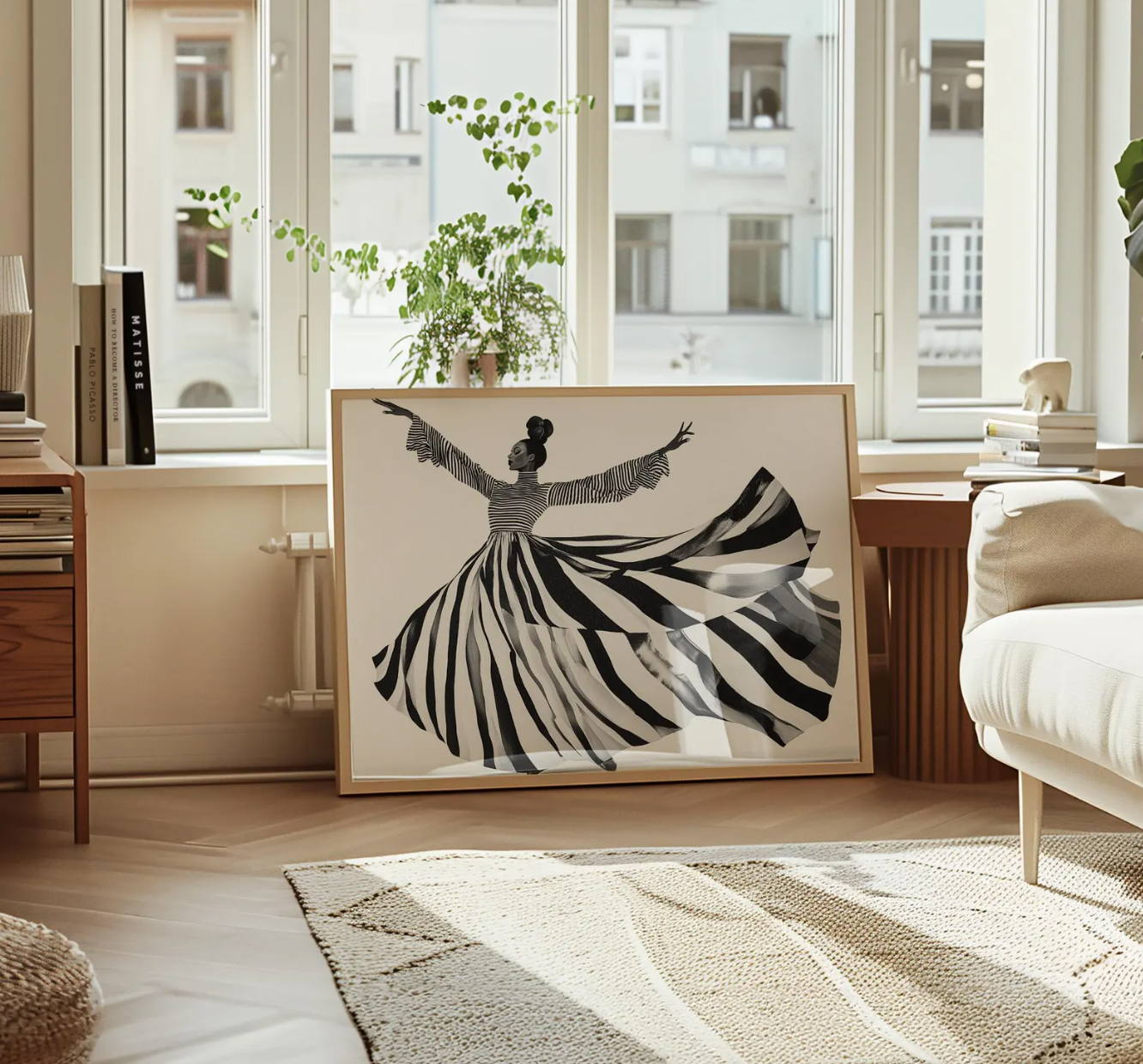 Cuadro de Mujer, danza