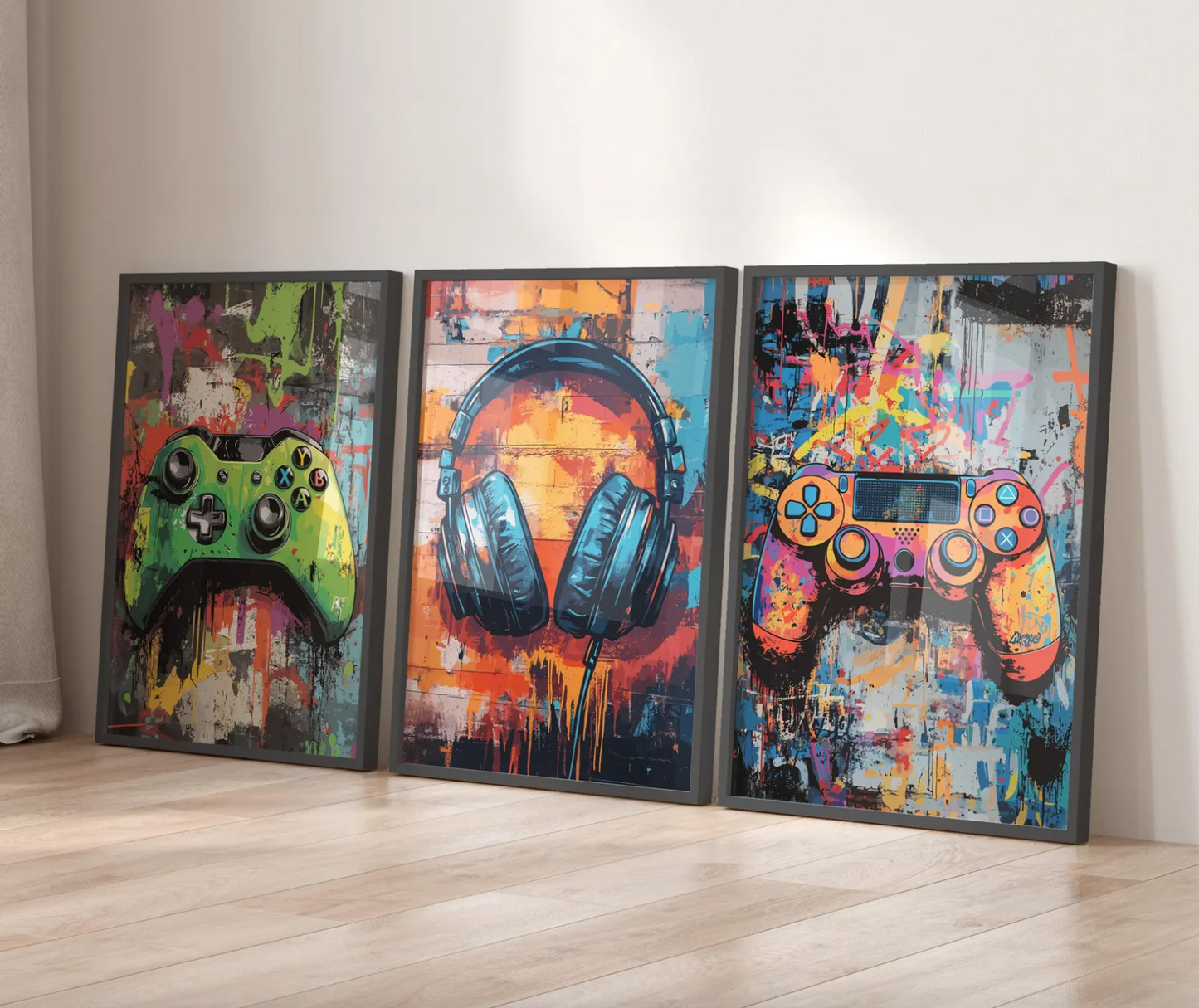 Set 3 Cuadros Gamer , Videojuegos