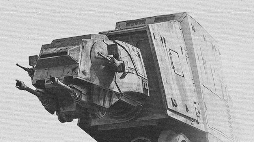 Cuadro de Pelicula Geek, Star Wars AT-AT