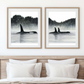 Set 2 Cuadros de animales, Ballenas Orcas