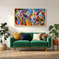 Cuadro Canvas XL 82 , Abstracto colores.