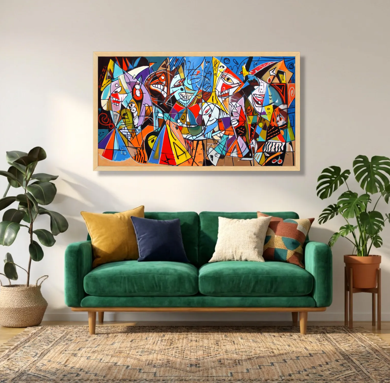 Cuadro Canvas XL 82 , Abstracto colores.