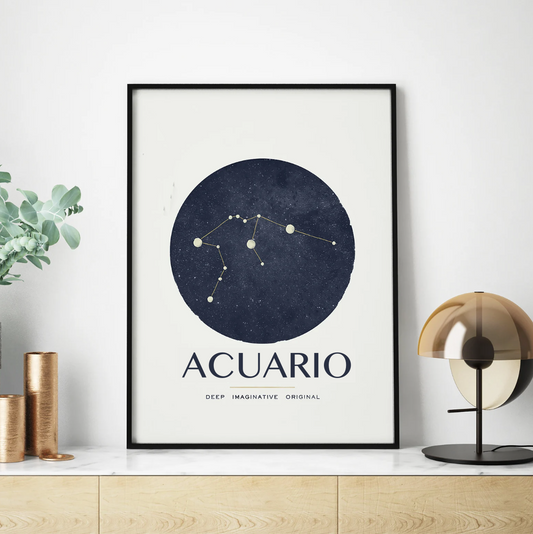 Cuadro Zodiaco , constelación Acuario