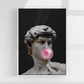 Cuadro de David mascando Chicle 2, Pop art