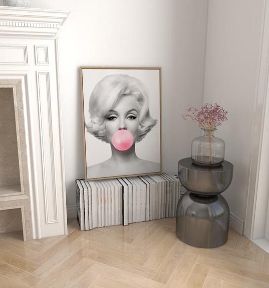 Cuadro de Marylin Monroe mascando Chicle Pop art