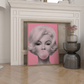 Cuadro de Marylin Monroe Rosa, Mascando Chicle Pop art