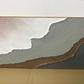 Cuadro Pintado a Mano textura ,  Ondas arte Wabi-Sabi
