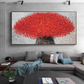 Cuadro Pintado a Mano textura ,  Arbol.