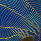 Cuadro Pintado a Mano textura ,  Ondas Doradas