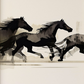 Set 3 Cuadros Aniamales , Caballos