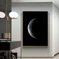 Cuadro de fase lunar y espacio