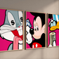Set 3 Cuadros Pop Art , dibujos