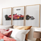 Set 3 Cuadros de autos , F1 Ferrari