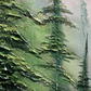 Cuadro Pintado a Mano textura, Bosque