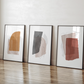 Set 3 Cuadros abstractos , colores