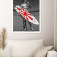Cuadro David surfista , pop Art