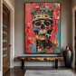 Cuadro Pop Art , Calavera coronada