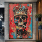 Cuadro Pop Art , Calavera coronada